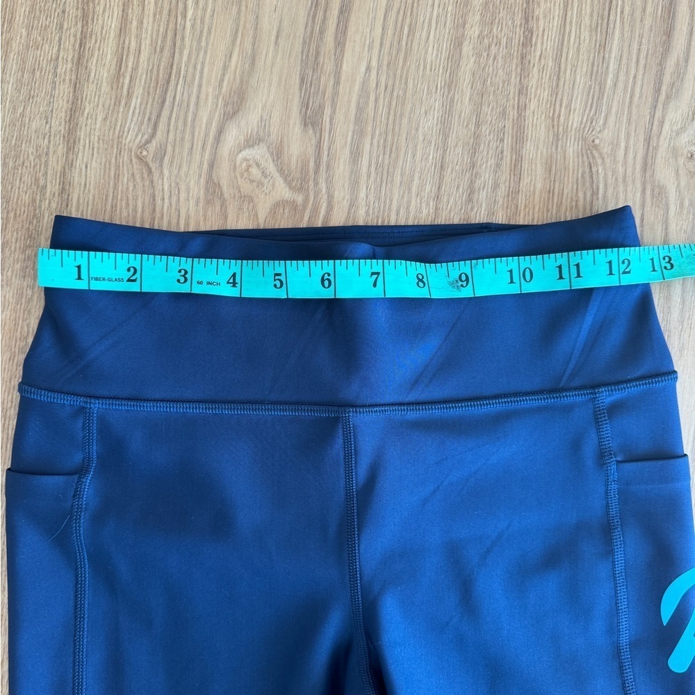 Peloton Navy Blue High-Rise Rib Insert Pocket Legging - Size Small - Picture 8 of 9